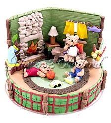 Three Little Bears Cake