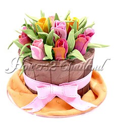 Tulip Basket Cake
