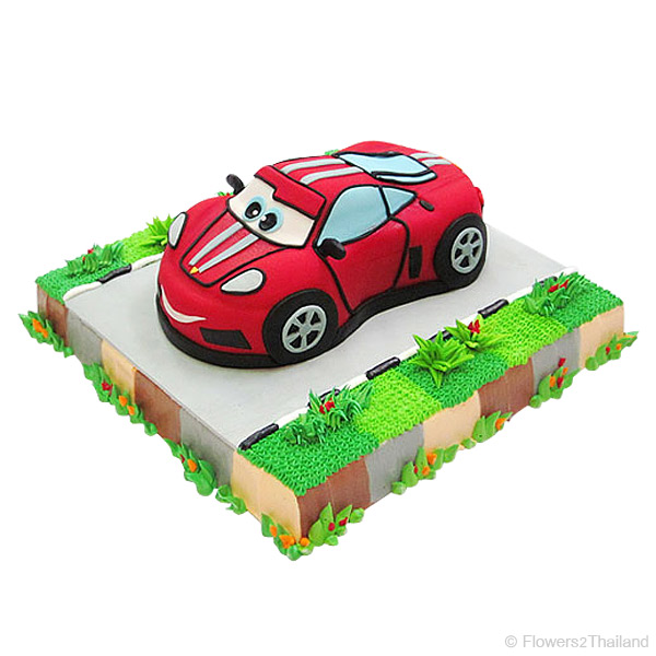 Red Ferrari Cake - ????/?????? ?????????????????????? ...