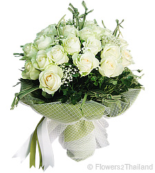 Charming White Roses