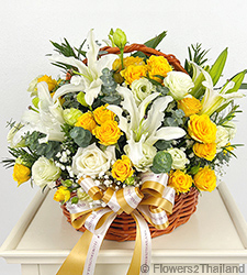 White Elegance Basket